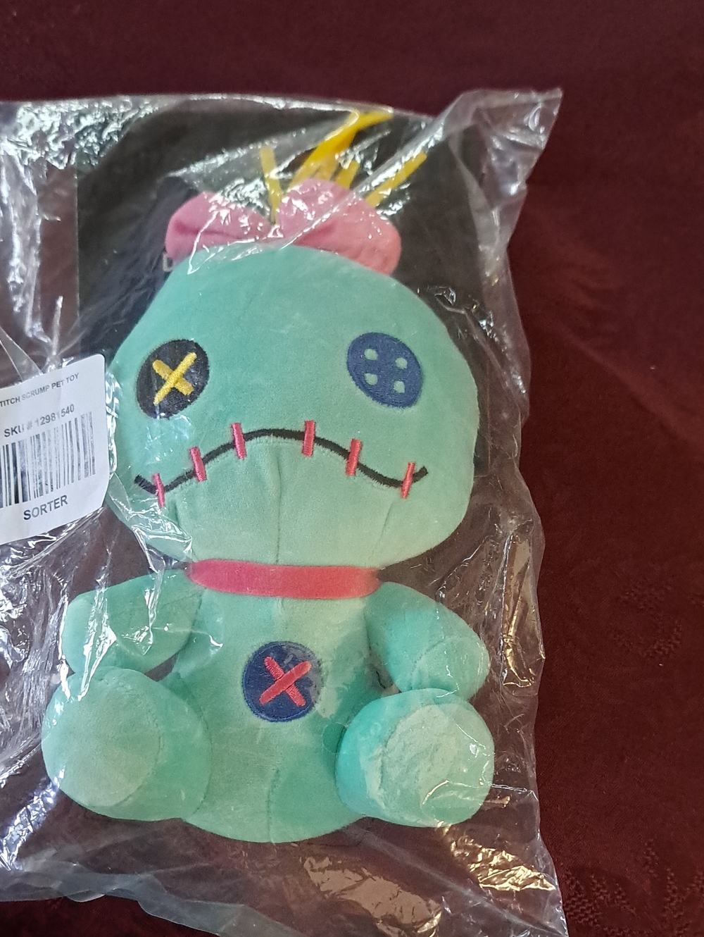 Disney Lilo & Stitch Dog Squeaker Toy Doll Scrump 9" Plush
